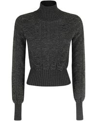 MM6 by Maison Martin Margiela - Turtleneck Knitted Sweater - Lyst