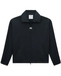 Courreges - High-Neck Logo-Embroidered Jacket - Lyst