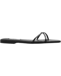 TOTEME - Totême Crossover Strap Square Open Toe Sandals - Lyst