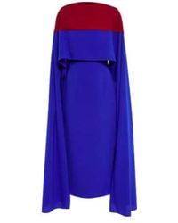 ROKSANDA - Elina Cape Midi Dress - Lyst
