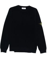 Stone Island - Logo Patch Crewneck Jumper - Lyst