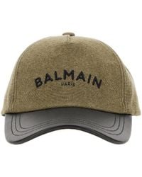 Balmain - Logo Embroidered Baseball Cap - Lyst