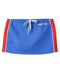 Miu Miu - Technical Yarn Mini Skirt - Lyst