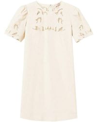 Twinset - Broderie Mini Dress - Lyst