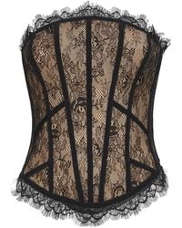 GIUSEPPE DI MORABITO - Lace Bustier Top - Lyst