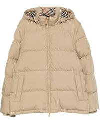 Burberry - Quilted Hooded Puffer Jacket - Lyst