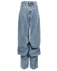 Y. Project - Evergreen Draped Cuff Jeans - Lyst