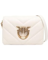 Pinko - Love Click Logo-Engraved Mini Crossbody Bag - Lyst