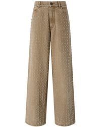 Pinko - Five Pockets Studded Jeans - Lyst