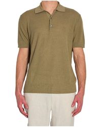 Barena - Three-Button Knitted Polo Shirt - Lyst