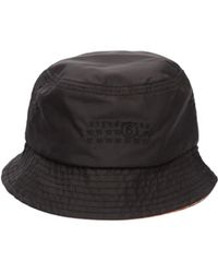 MM6 by Maison Margiela - Embroidered Bucket Hat - Lyst
