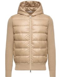 Moncler - Padded Wool Zip-Up Hoodie - Lyst