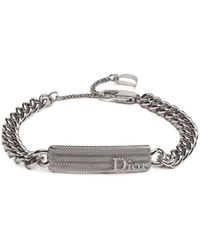 Dior - Guilloché Chain Link Bracelet - Lyst