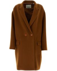 Isabel Marant - Double-Breasted Long-Sleeved Coat - Lyst