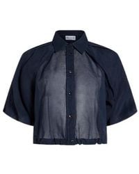 Brunello Cucinelli - Solid-Color Short Shirt - Lyst