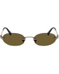 Miu Miu - Eyewear Oval-Frame Sunglasses - Lyst