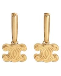 Celine - Chunky Triomphe Earrings - Lyst