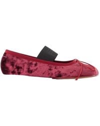 MM6 by Maison Margiela - Square Toe Ballet Flats - Lyst