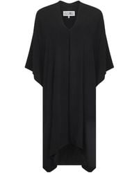MM6 by Maison Margiela - Asymmetric Hem Midi Dress - Lyst
