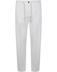 Eleventy - Straight-Leg Drawstring Trousers - Lyst
