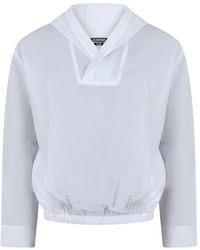 Jacquemus - V-Neck Long-Sleeved Hoodie - Lyst