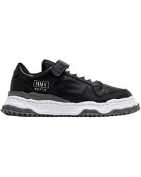 Maison Mihara Yasuhiro - Touch-Strap Leather Sneakers - Lyst