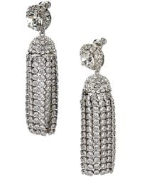 Rabanne - Studded Embellished Tassel Earrings - Lyst