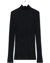 Lemaire - Ribbed High-Neck Top - Lyst