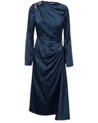 Erdem - Crystal-Embellished Satin Cady Cocktail Dress - Lyst