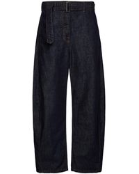 Magda Butrym Belted Loose-Fit Jeans in Blue | Lyst