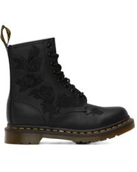 Dr. Martens - Embroidered Lace And Ankle Boots - Lyst