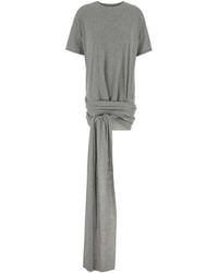 GIMAGUAS - Ashley Draped T-Shirt Dress - Lyst