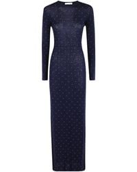 Rabanne - Rabanne Embellished Long-Sleeved Dress - Lyst