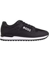 BOSS - Solid Color Sneakers - Lyst