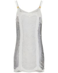 Elisabetta Franchi - Fringed Strap Mini Dress - Lyst