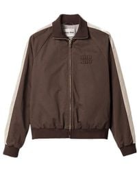 Miu Miu - High-Neck Zipped Jacket - Lyst