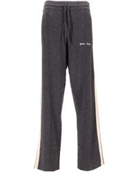 Palm Angels - Logo Stripe Knit Trousers - Lyst