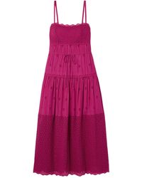 Ulla Johnson - Embroidered Detail Slip Dress - Lyst
