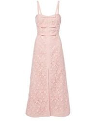 Giambattista Valli - Bow-Detail Macramé Midi Dress - Lyst