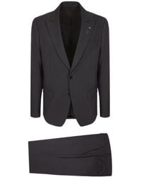 Lardini - Long-Sleeved Suit And Trousers Set - Lyst