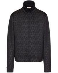 Valentino - Toile Iconographe Print Zip-Up Sweatshirt - Lyst