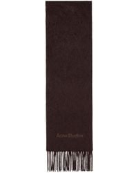 Acne Studios - Logo Detail Fringed Scarf - Lyst