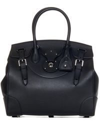 Ralph Lauren - Logo Embossed Flap Closure Detailed Tote Bag - Lyst