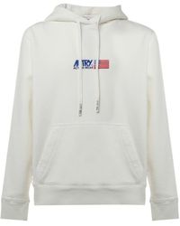 Autry - Logo-Embroidered Cotton Hoodie - Lyst