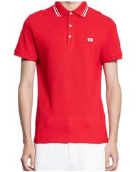 Valentino - Logo Plaque Short-Sleeved Polo Shirt - Lyst