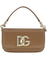 Dolce & Gabbana - 3.5 Logo Plaque Small Shoulder Bag - Lyst