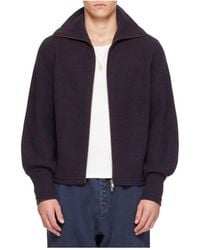 Entire studios - Zip-Up Knit Cardigan - Lyst