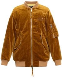 DSquared² - Logo Embroidered Zipped Bomber Jacket - Lyst