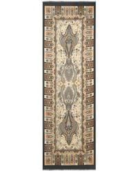 Etro - Wool And Silk Scarf With Paisley Motif And Floral Details - Lyst