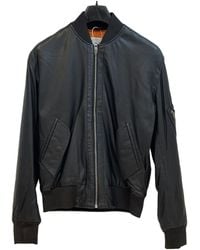 McQ - Long-Sleeved Leather Jacket - Lyst